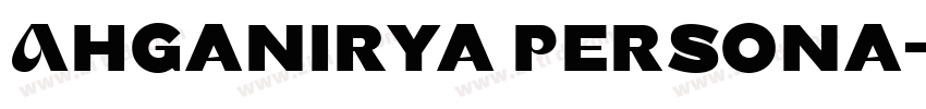 Ahganirya Persona字体转换